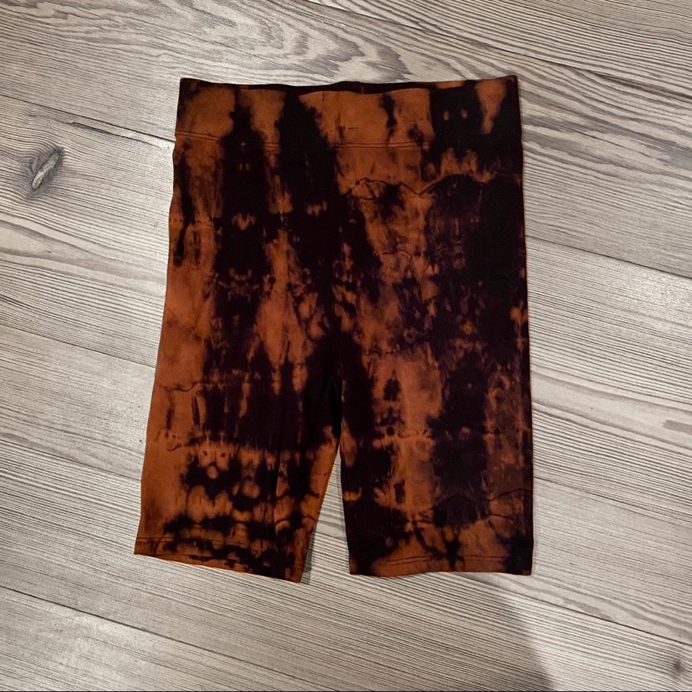 Hand Bleached Bike Shorts